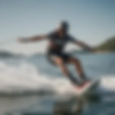 An experienced wakeboarder demonstrating techniques on the water