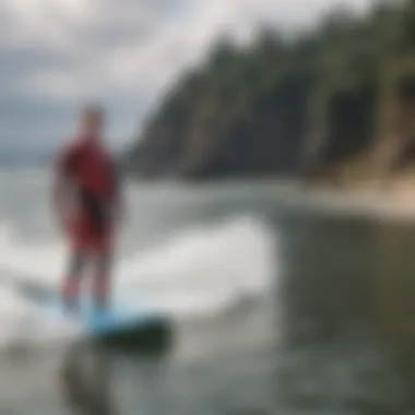 Safety tips displayed visually for wakesurfing participants.