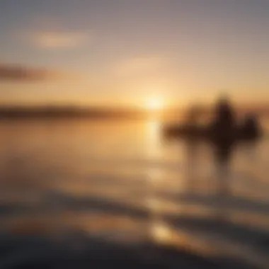 Warm Hues of Sunset Reflected on Water