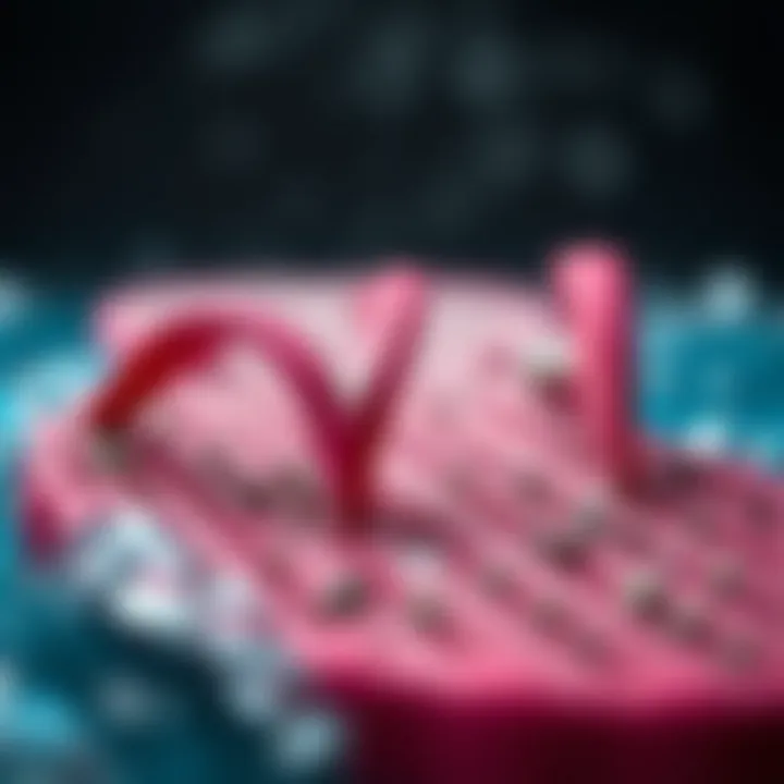 Close-up of materials used in wave zone footwear