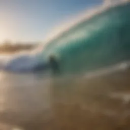 Surfing at Kuta Beach with vibrant waves