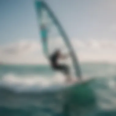 Windsurfing in the Turquoise Waters of Langebaan