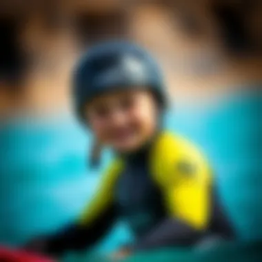 Young Athlete in Action with O'Neill Gear Young athlete wearing O'Neill gear while participating in watersports