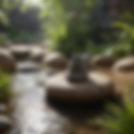 Zen Garden with Meditation Stones